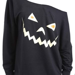 Drop Shoulder Pumpkin Sweater